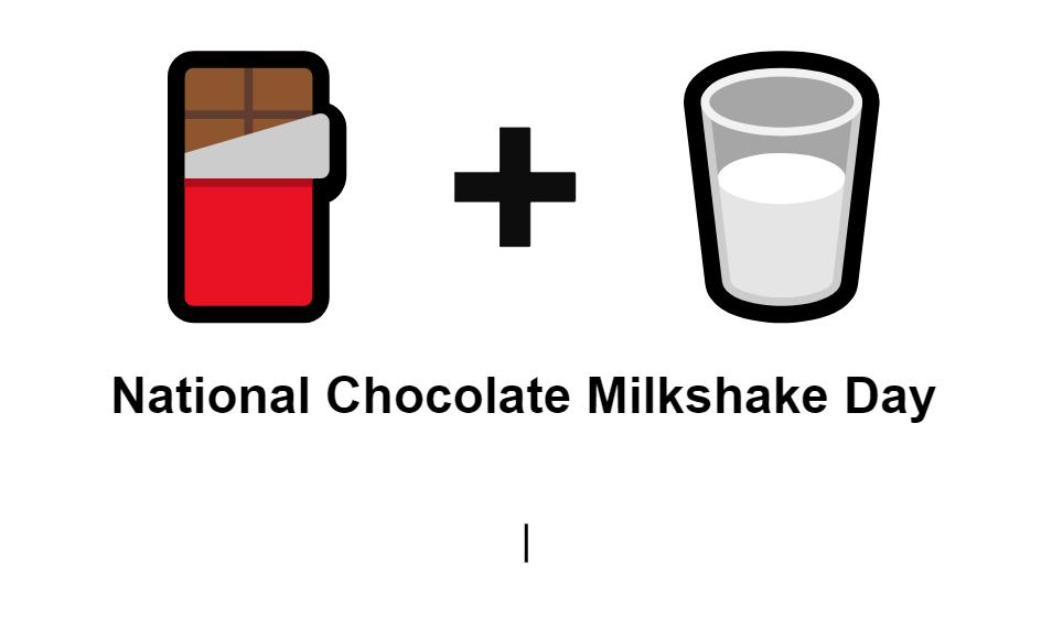 National Chocolate Milkshake Day